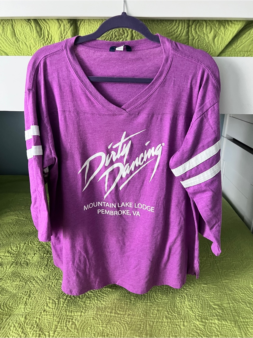 Women’s Dirty Dancing Mountain Lake Lodge Pembroke VA 3/4 Sleeve Tee MV Sport XL